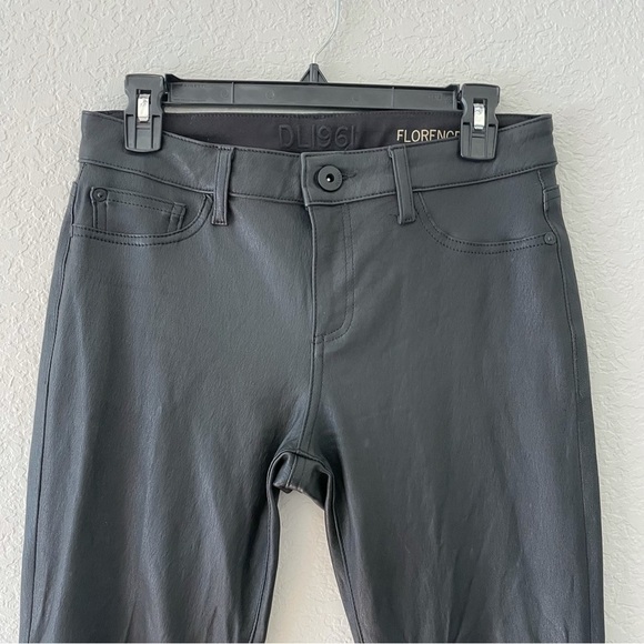 DL1961 Florence Lamb Leather Insta Sculpt Ankle Pants - Picture 3 of 10